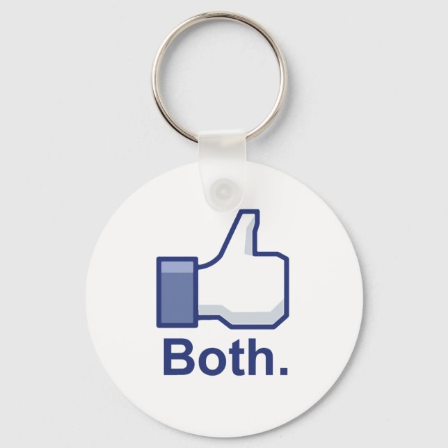 Like Both Keychain (Front)
