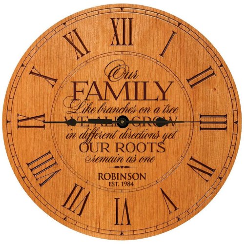 Like Branches on a Tree Cherry Wall Clock
