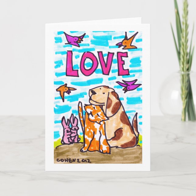 Like Cats and Dogs - greeting cards (Front)