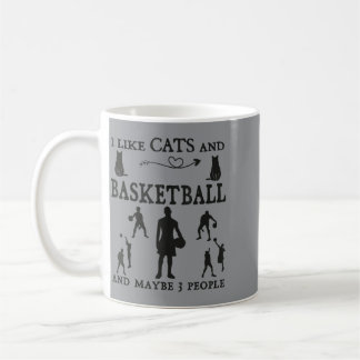 Like Cats Basball And Maybe 3 People Humor Basball Coffee Mug