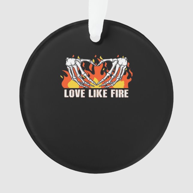 Like Classic - Skeleton Hands Heart  Ornament (Front)