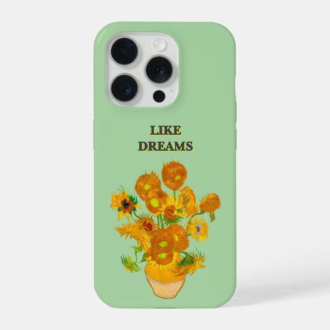Like Dreams Van Gogh Sunflower Phone Case (Back)