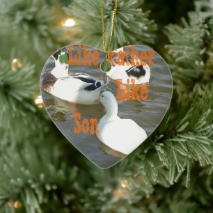 Like Father Like Son. Ceramic Ornament