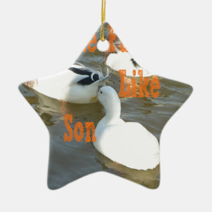 Like Father Like Son. Ceramic Ornament