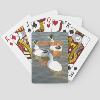 Like Father Like Son. Poker Cards