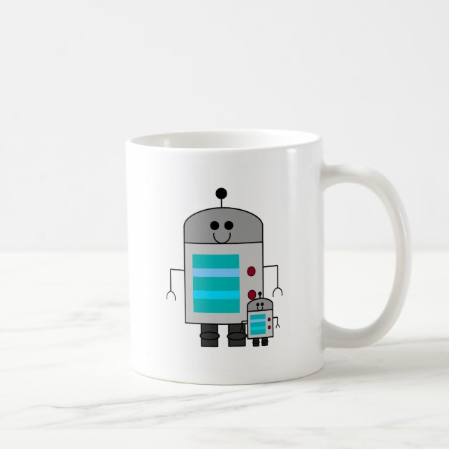 Like father like son robot coffee mug (Right)