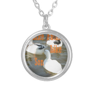 Like Father Like Son. Silver Plated Necklace