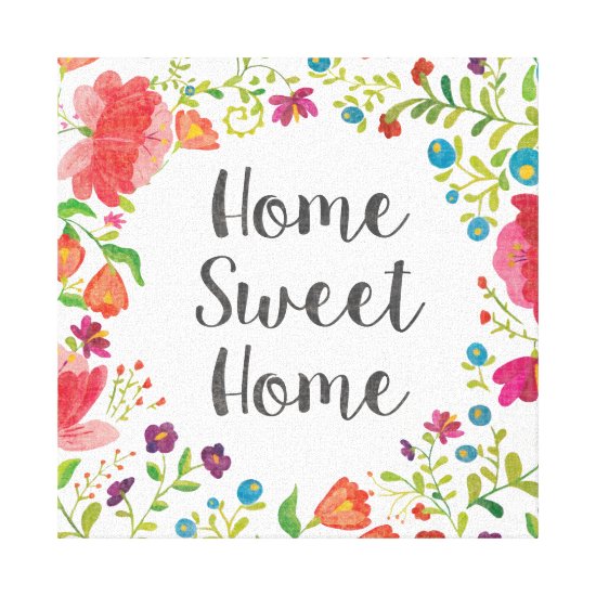 Like Frida V | Home Sweet Home Canvas Print