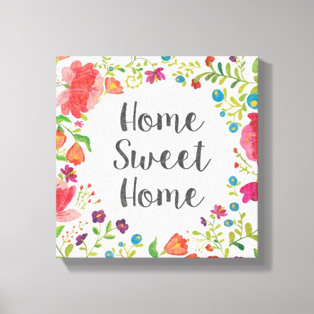 Like Frida V | Home Sweet Home Canvas Print (Front)