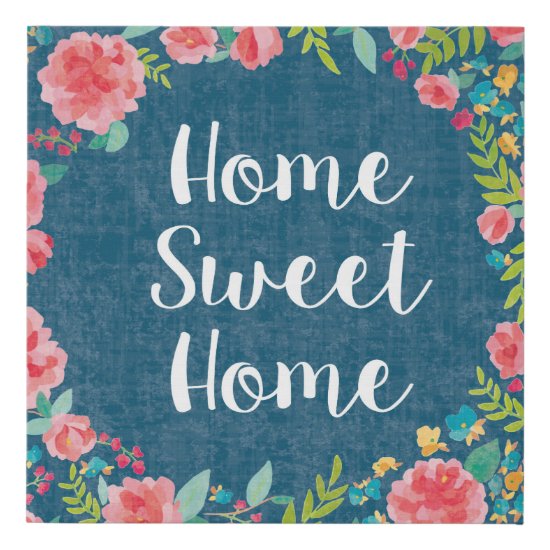 Like Frida VII | Home Sweet Home Faux Canvas Print