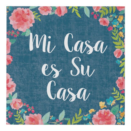 Like Frida VIII | Mi Casa es Su Casa Faux Canvas Print