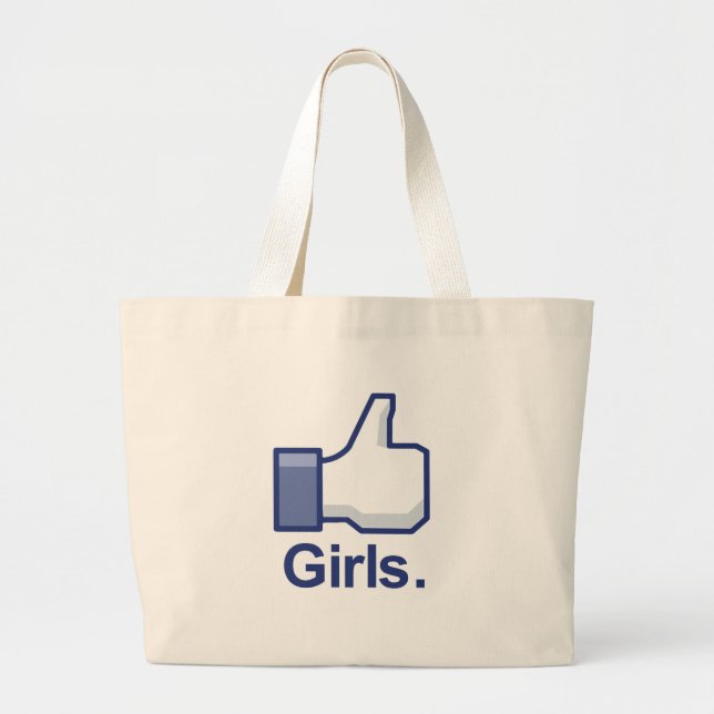 Like Girls Large Tote Bag (Front)