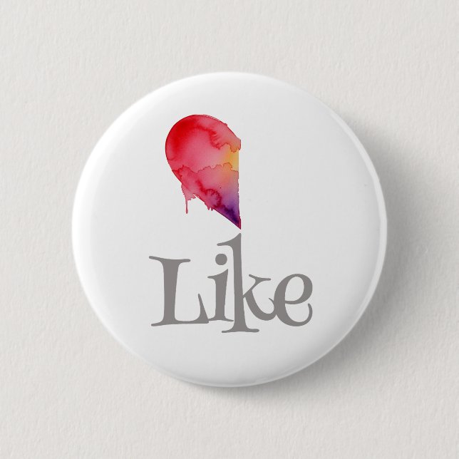 Like - half heart button (Front)