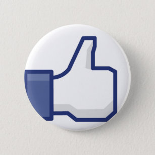 Like Hand - FB Thumbs Up Pinback Button