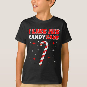 Like His Candy Cane Her Peppermint Candies Christm T-Shirt