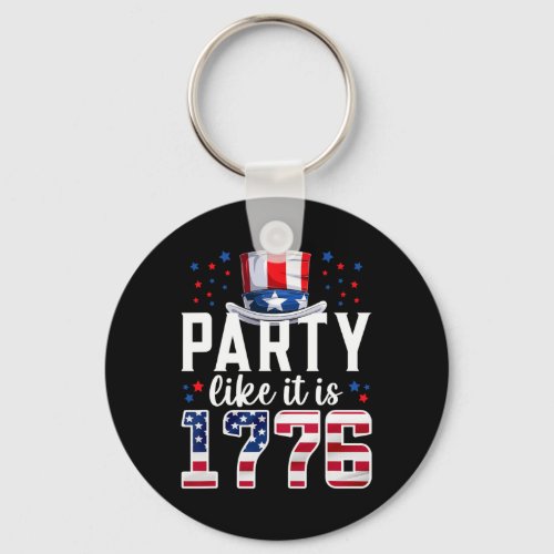 Like It Is 1776 4th Of July America Independence D Keychain
