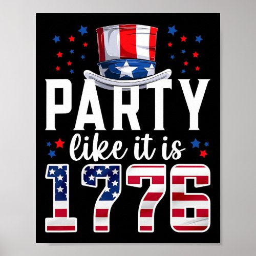 Like It Is 1776 4th Of July America Independence D Poster