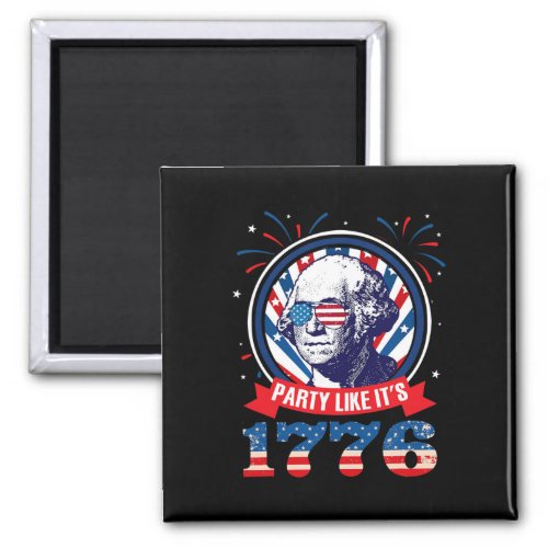 Like It Is 1776 4th Of July George Washington  Magnet