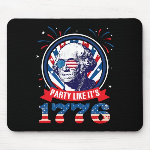 Like It Is 1776 4th Of July George Washington  Mouse Pad