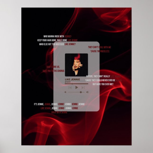 Like Jennie music poster,Print, Value Poster Paper (Front)