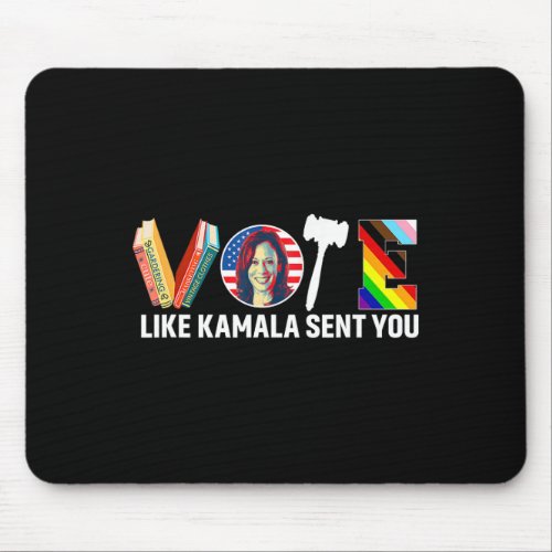 Like Kamala Sent You Shirt Uterus Feminist Lgbt 1  Mouse Pad