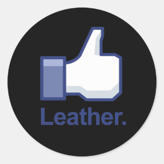Like Leather Classic Round Sticker