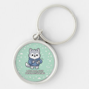 Like Mate, Stop Procrastinating Stray Wolf Keychain