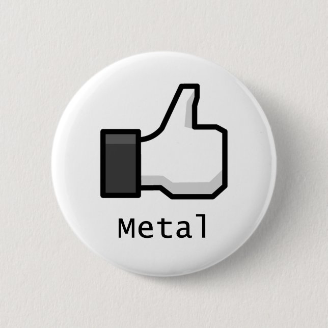 Like Metal Pinback Button (Front)