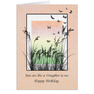 Like my Daughter, birthday with butterflies Cards