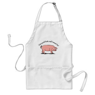 "Like Pig butts.."Apron with Pig Adult Apron