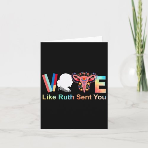 Like Ruth Sent You Feminist Voting Inspirational 2 Card