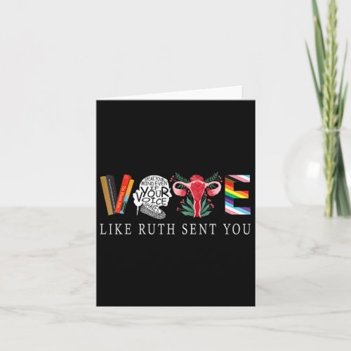 Like Ruth Sent You _ Funny Feminist Lgbt  Card