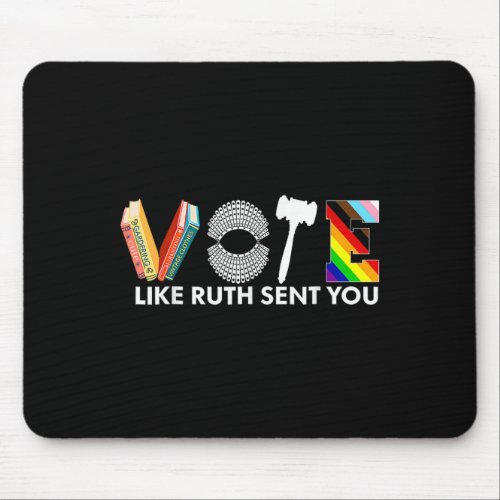 Like Ruth Sent You Shirt Uterus Feminist Lgbt 1  Mouse Pad