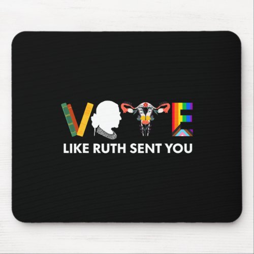 Like Ruth Sent You Shirt Uterus Feminist Lgbt 2  Mouse Pad