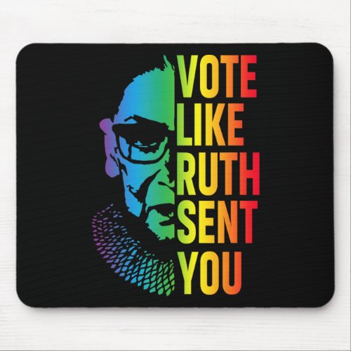 Like Ruth Sent You Shirt Uterus Feminist Lgbt 3  Mouse Pad