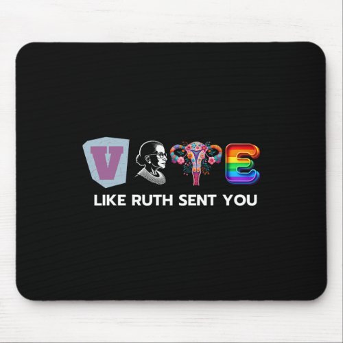 Like Ruth Sent You _ Uterus Flowers Feminist Lgbt  Mouse Pad