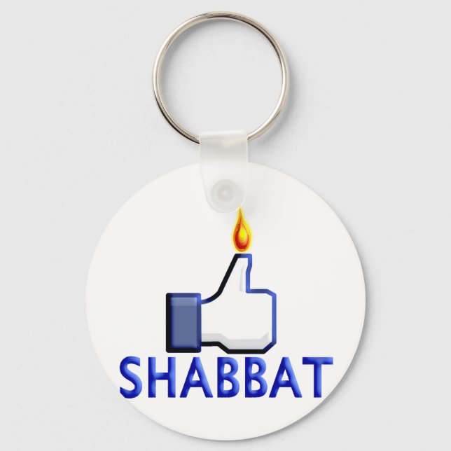 Like Shabbat Keychain (Front)
