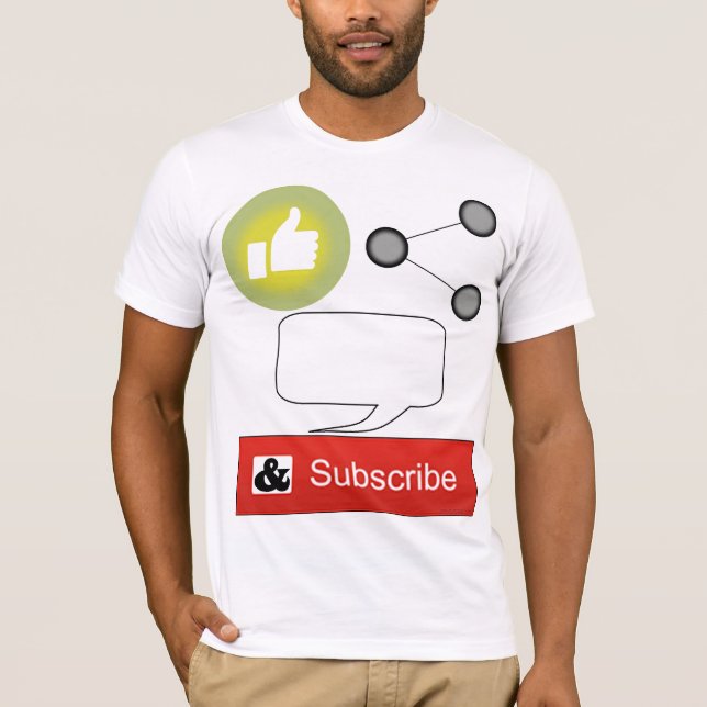 Like, Share, Comment and Subscribe   T-Shirt (Front)