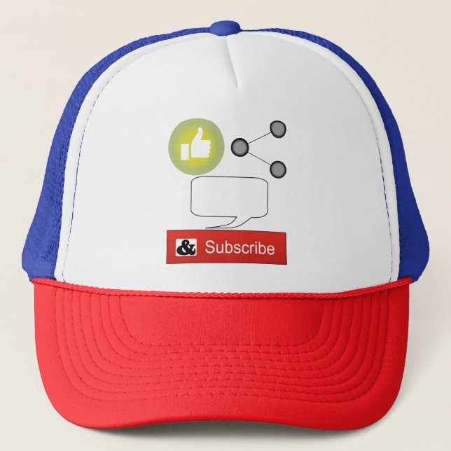 Like, Share, Comment and Subscribe   Trucker Hat (Front)