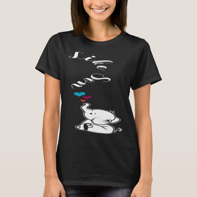 Like son Loving Father T-Shirt (Front)