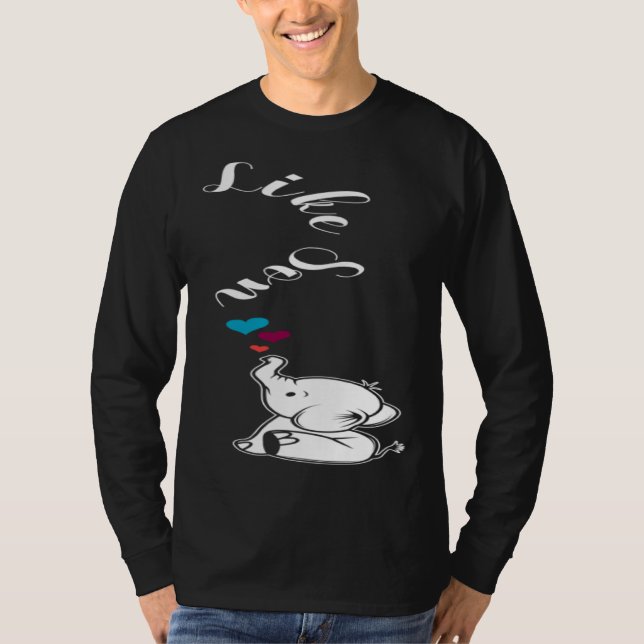 Like son Loving Father T-Shirt (Front)