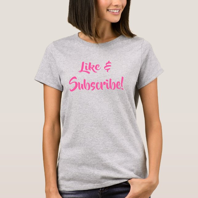Like & Subscribe! Women's T-Shirt (Front)