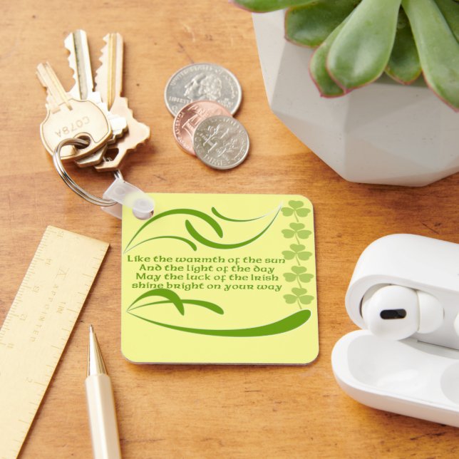 Like the Warmth of the Sun Irish Blessing Keychain (Desk)