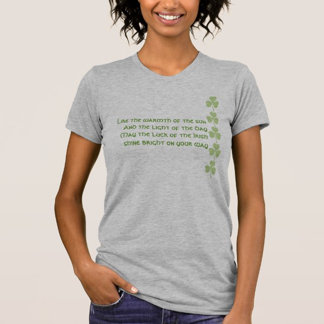 Like the Warmth of the Sun -Irish Blessing T-Shirt (Front)