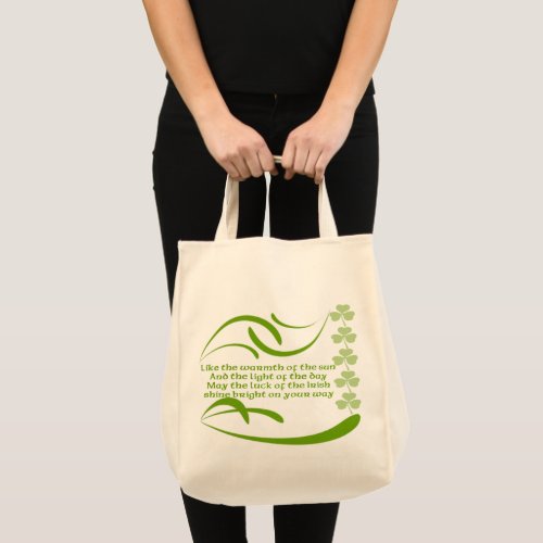 Like the Warmth of the Sun Irish Blessing Tote Bag