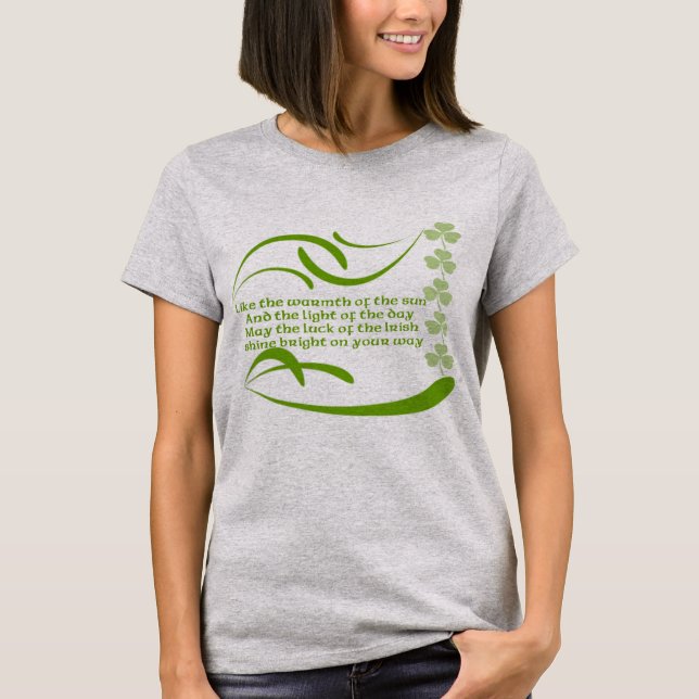 Like the Warmth of the Sunshine-Irish Blessing T-Shirt (Front)