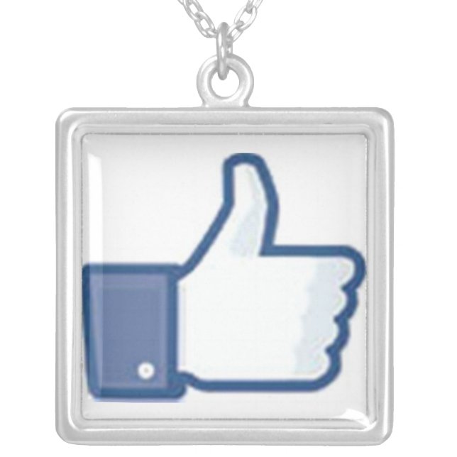 Like This. Silver Plated Necklace (Front)