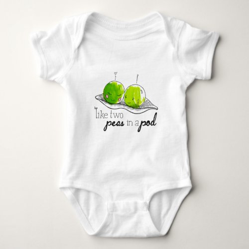 Like Two Peas in a Pod Baby Bodysuit