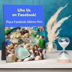 Like Us on Facebook Counter Sign Plaque custom