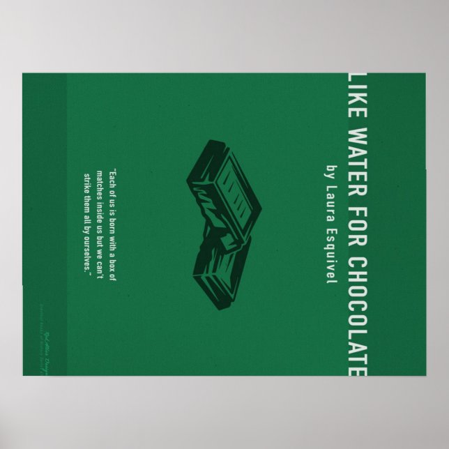 Like Water For Chocolate,Cute Chocolate Lover Gift Poster (Front)